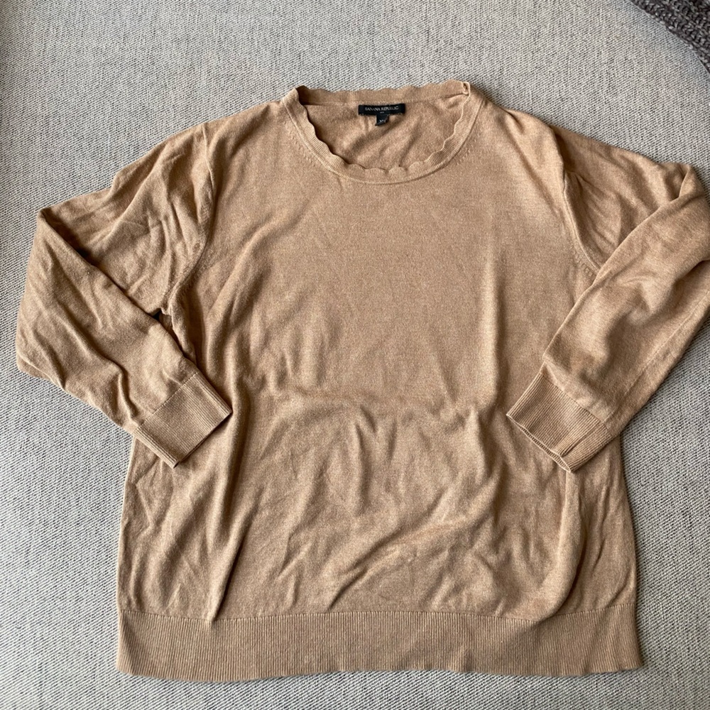 Banana Republic Factory Camel Cotton Pullover Sweater | Size XL